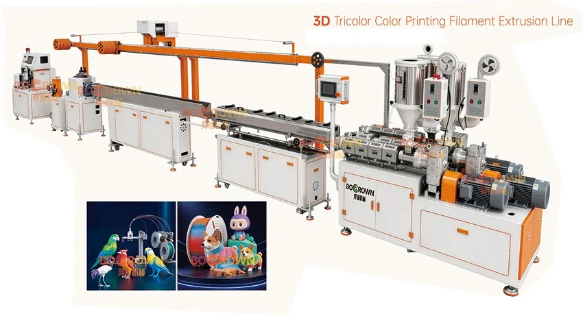 High precision 3D printing filament extrusion line High precision 3D printing filament extrusion line